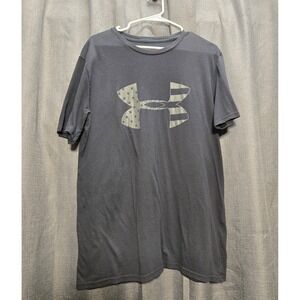 Under Armour Patriotic USA Flag‎ Logo Graphic T-Shirt Activewear L